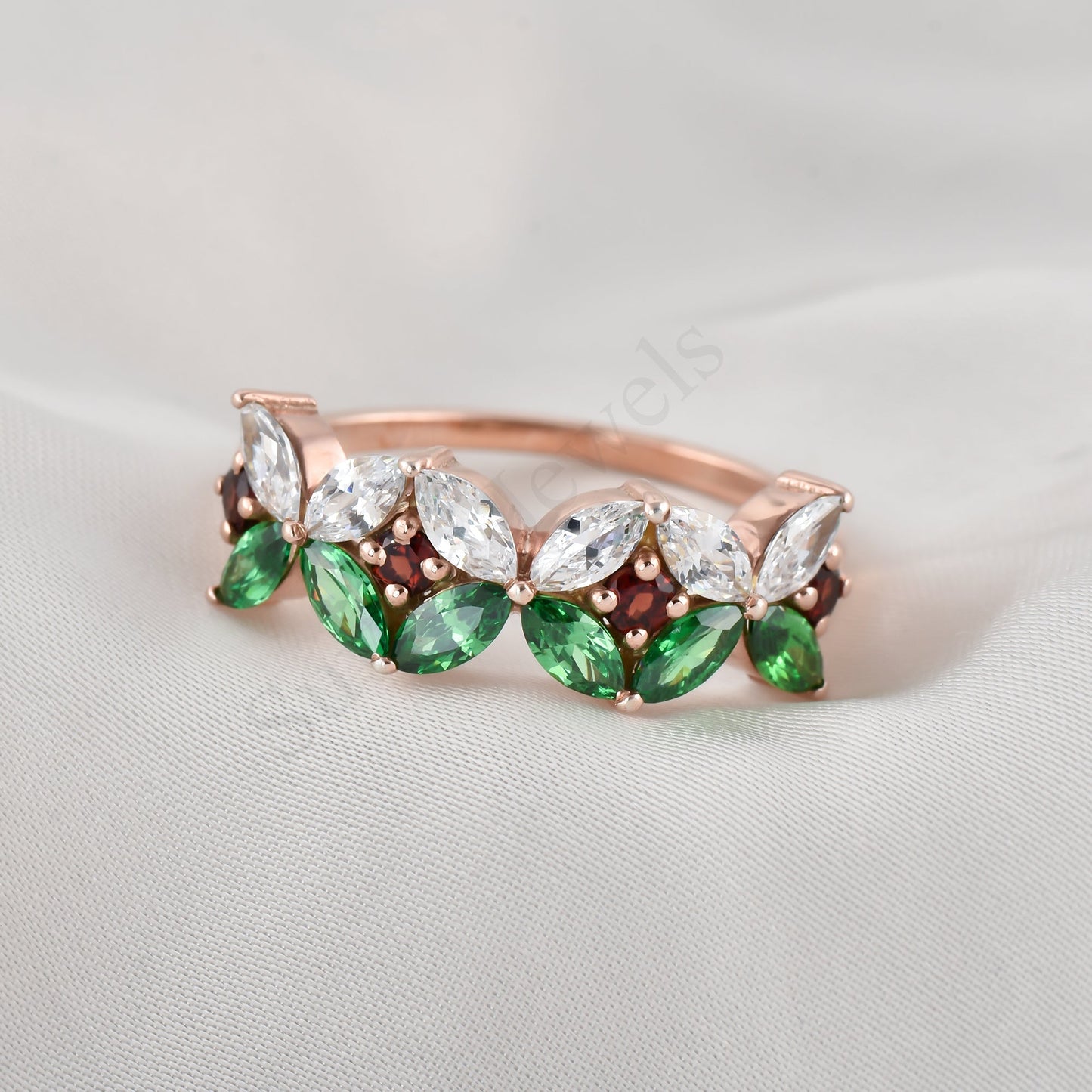 Marquise Garnet Ring