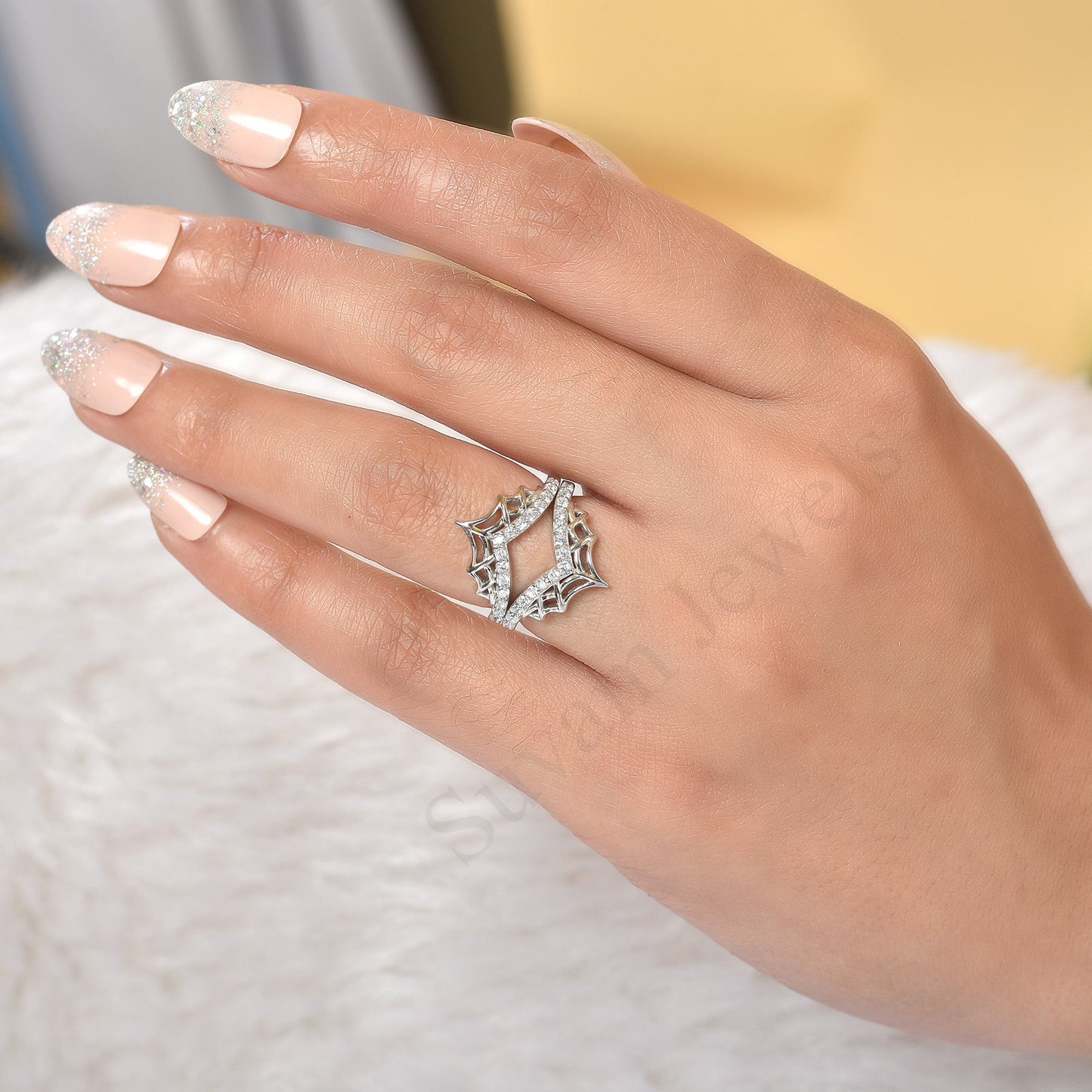 Spider Web Stackable Ring