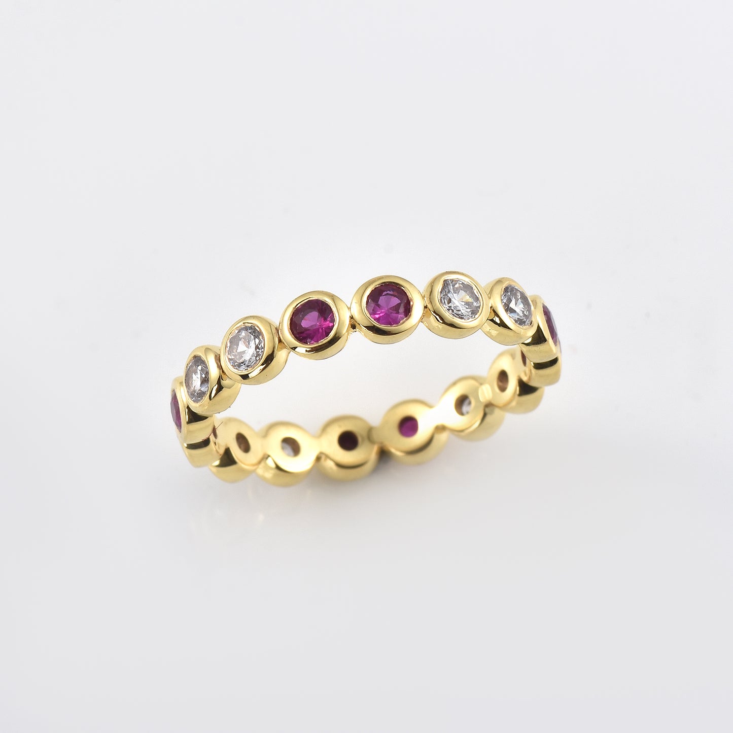 Ruby Round Eternity Band