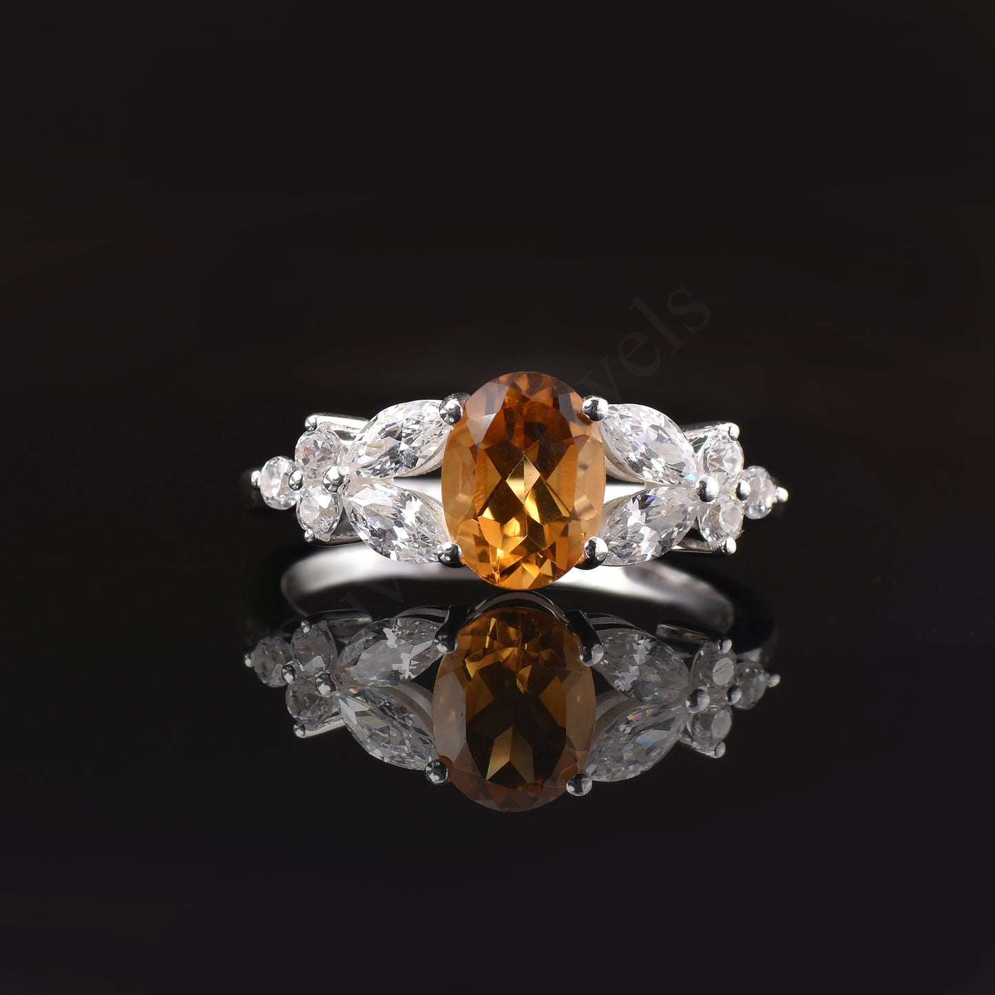 Natural Madeira Citrine ring