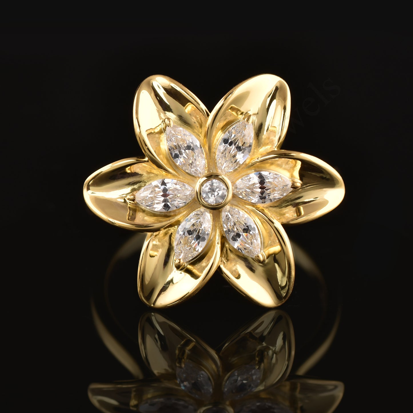 Sterling Silver Flower Ring