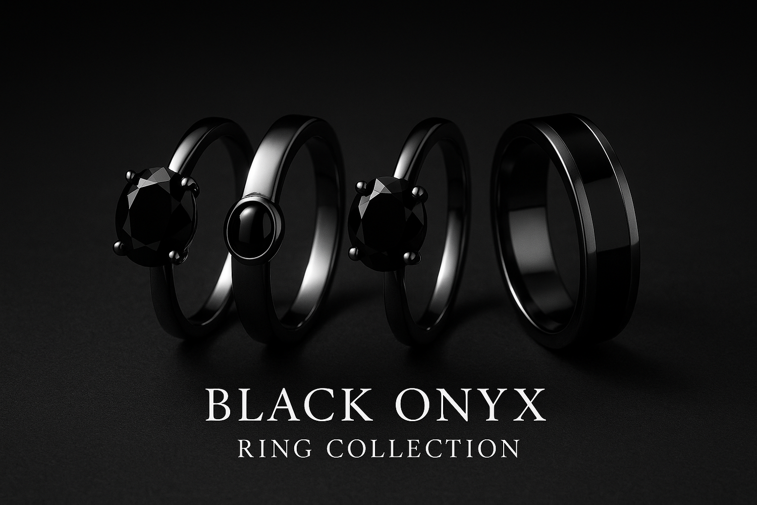 Black onyx ring