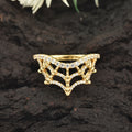 925 Sterling Silver Spider Web Ring