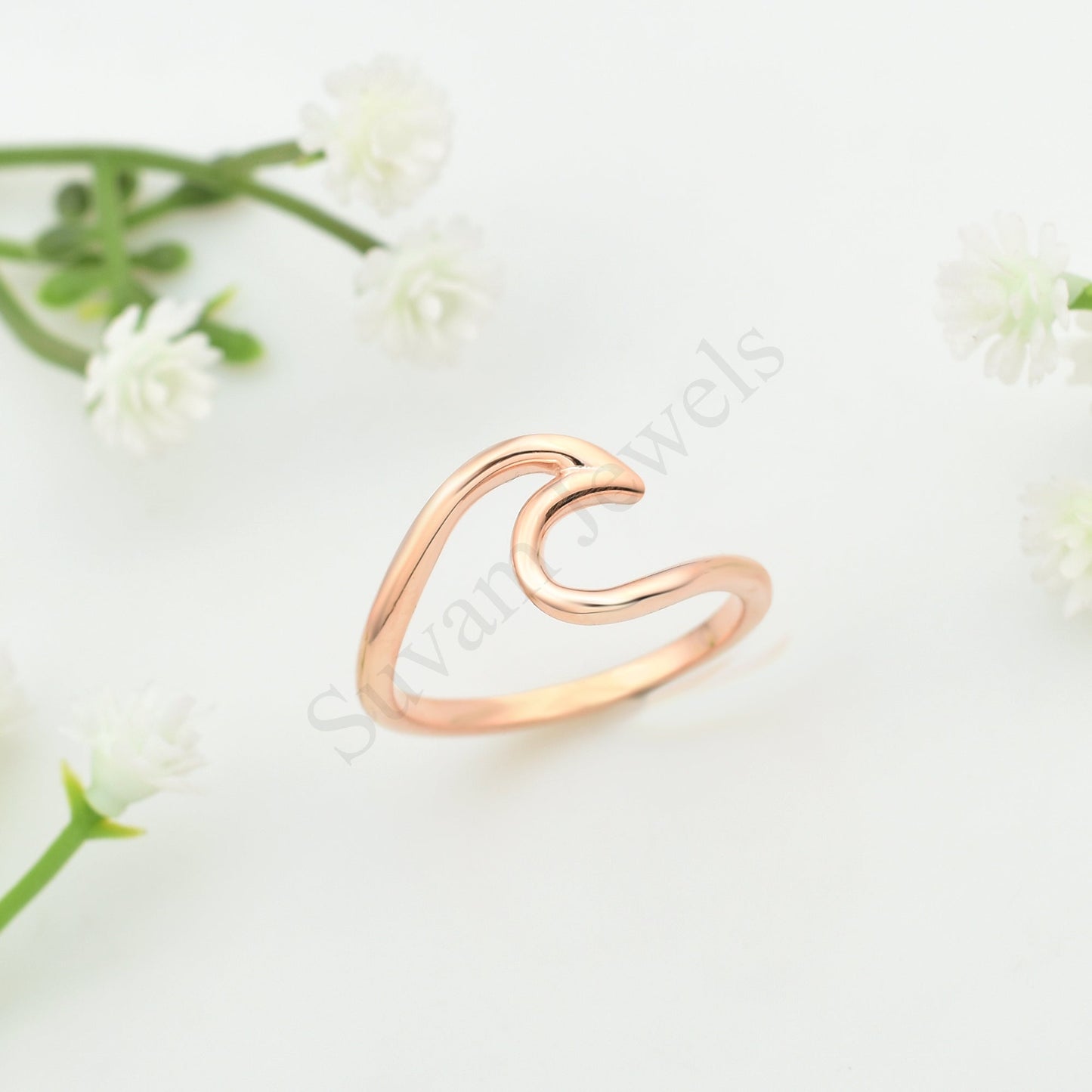 Sterling Silver Wave Ring