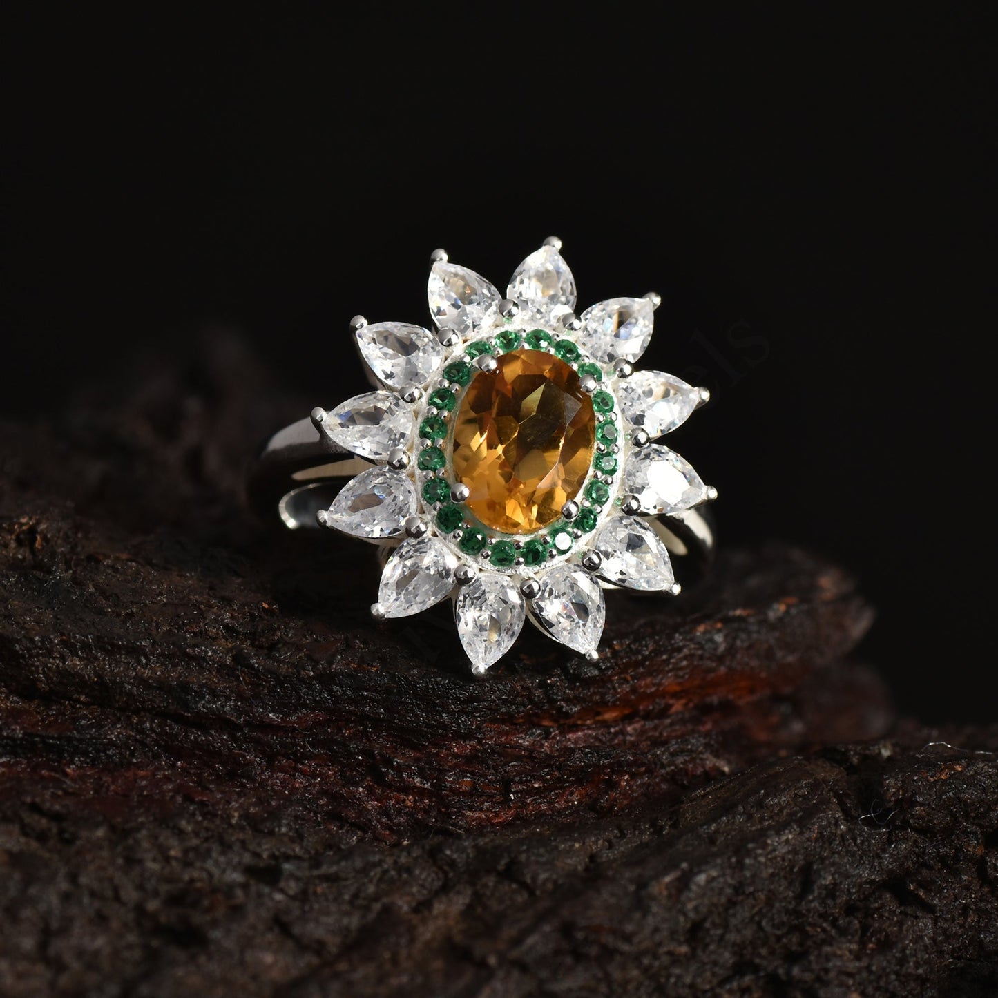 Natural Citrine Ring