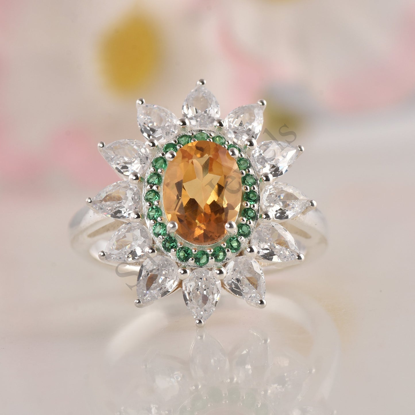 Natural Citrine Ring