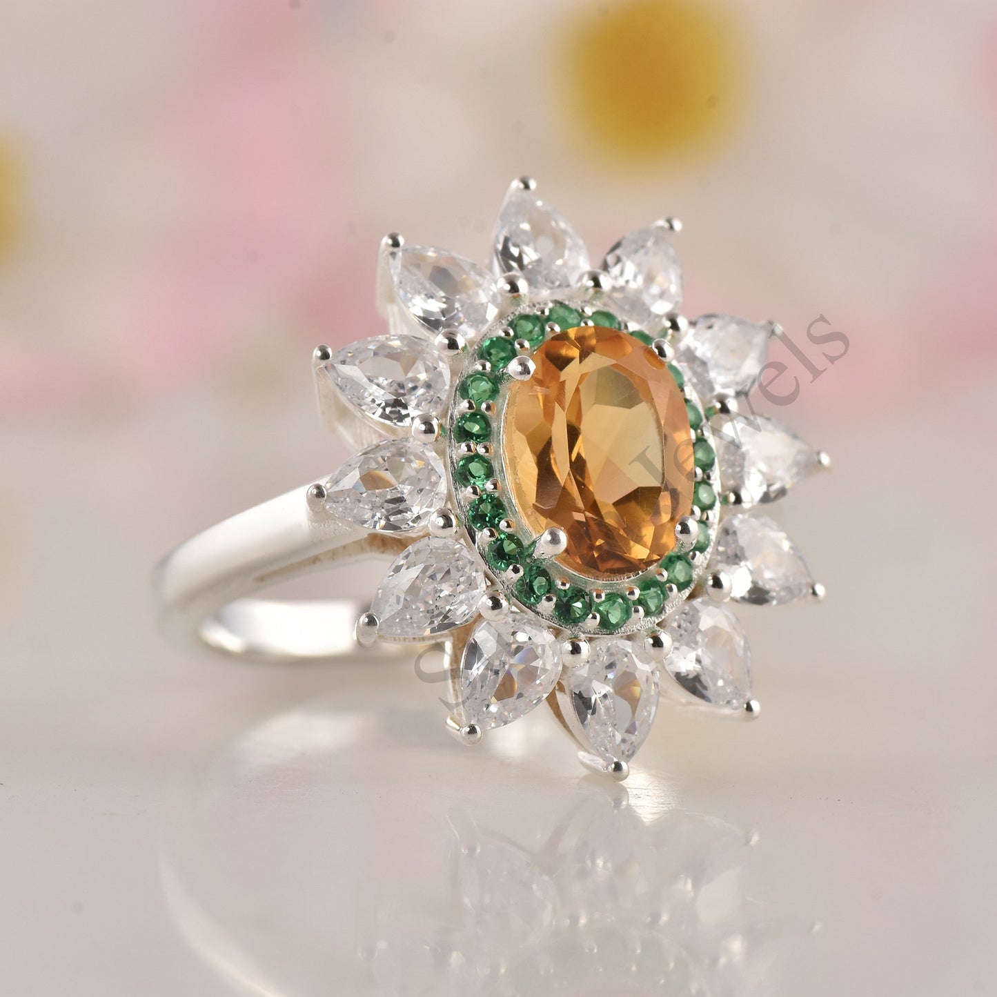 Natural Citrine Ring