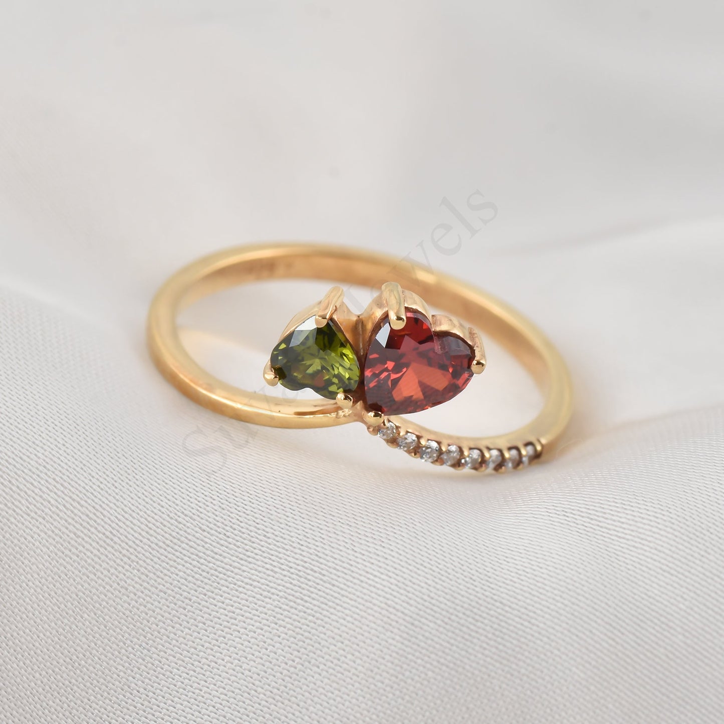 Garnet Stacking Ring