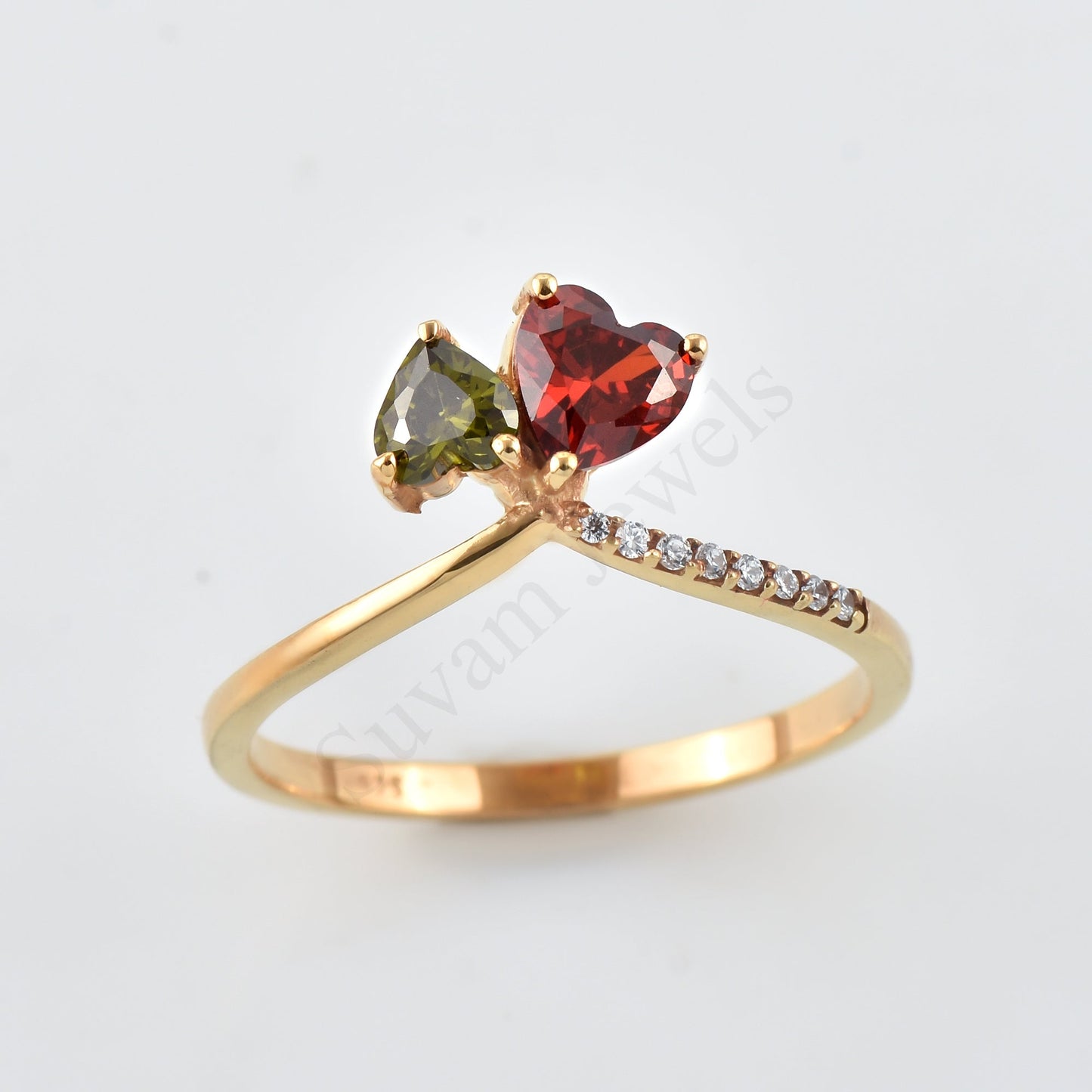 Garnet Stacking Ring