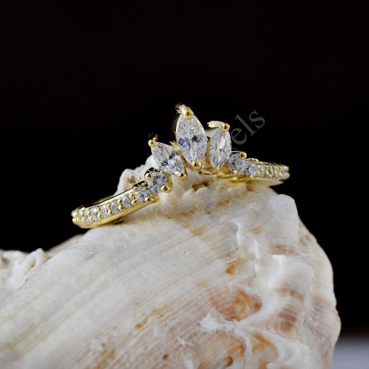 Curved Engagement Ring