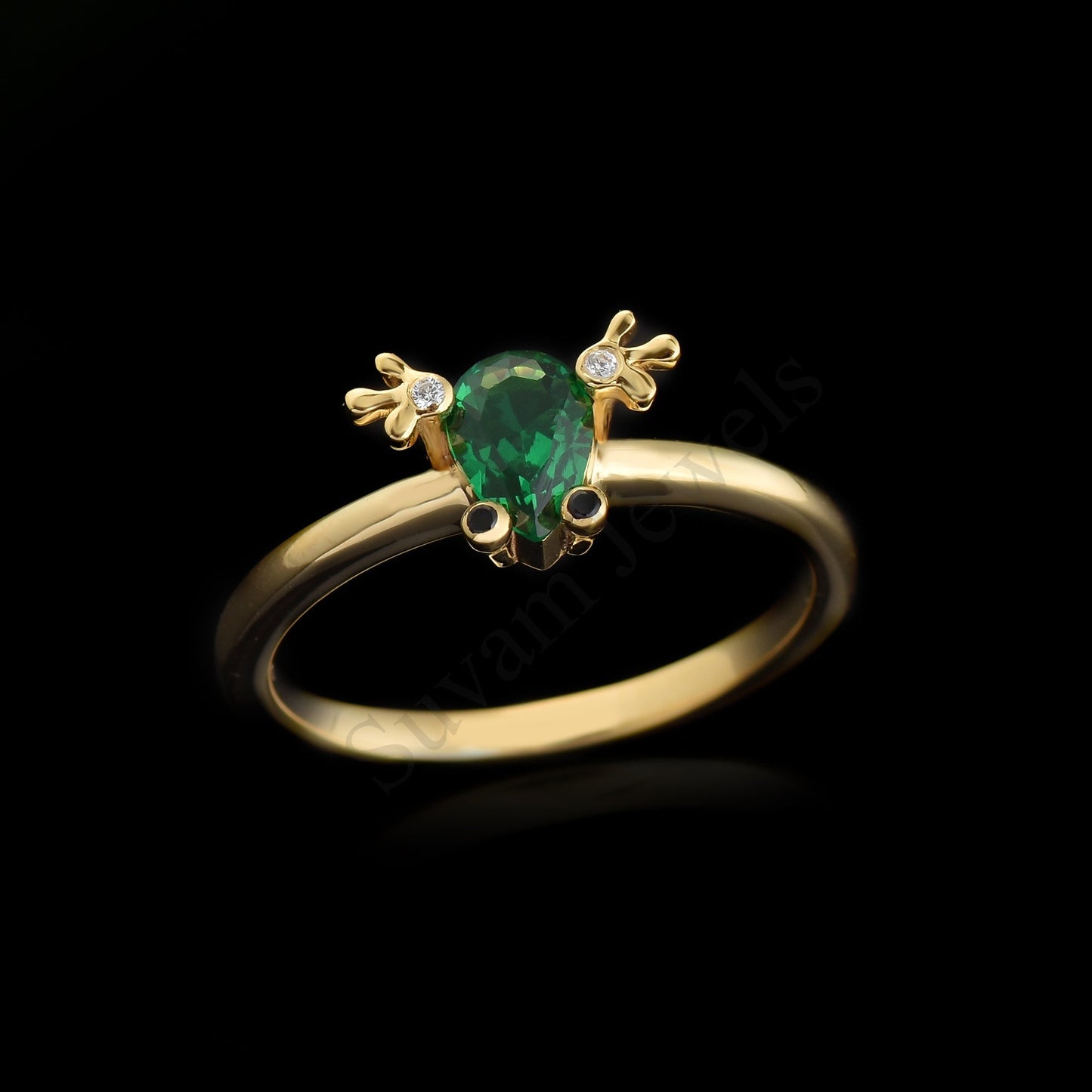 Silver frog Ring