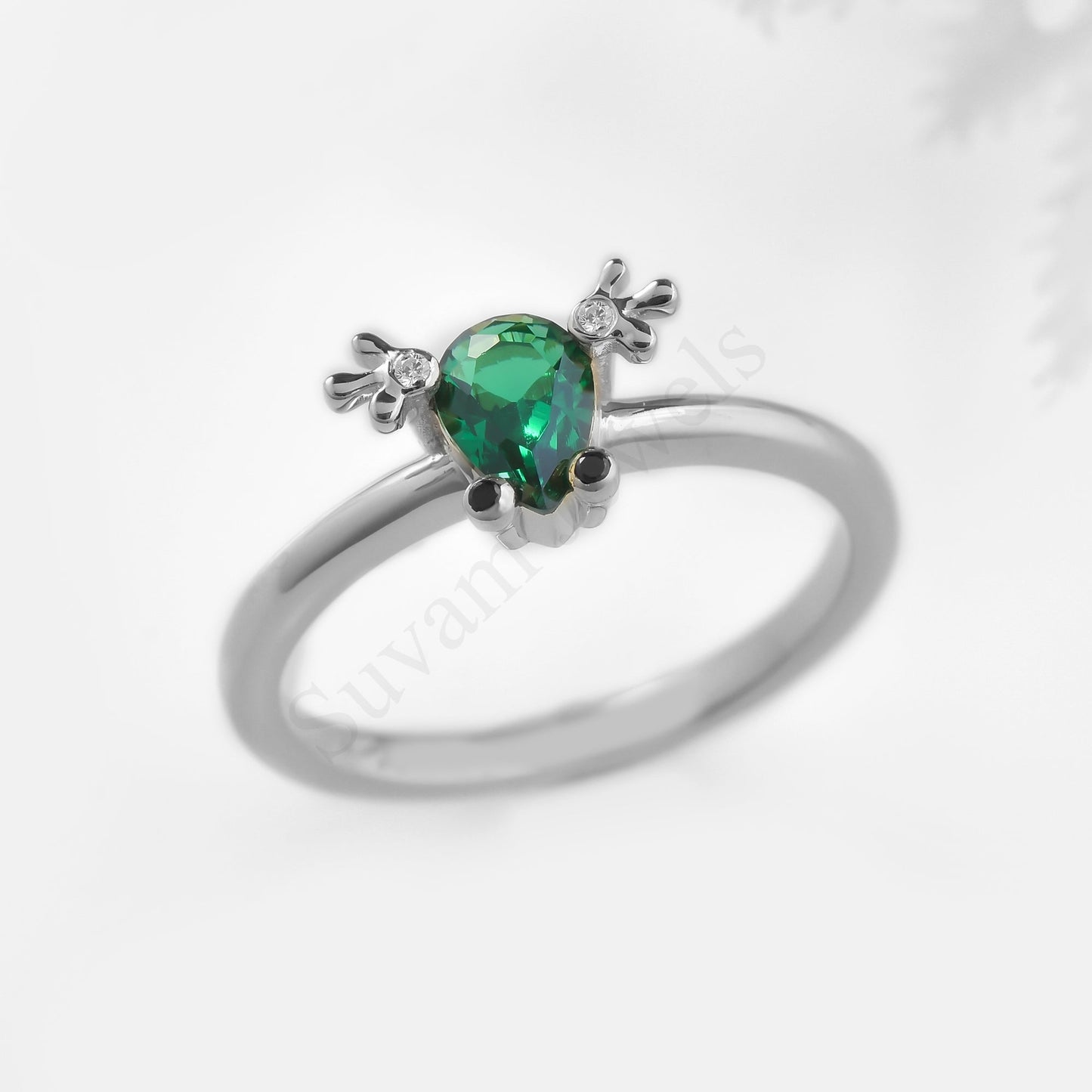 Silver frog Ring