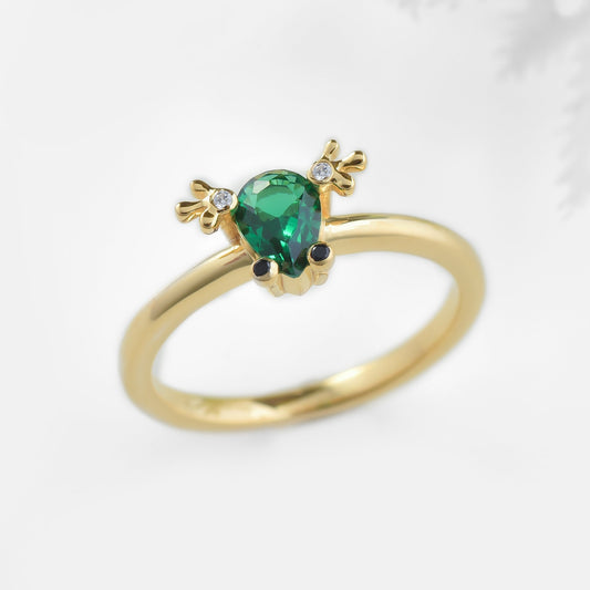 Silver frog Ring