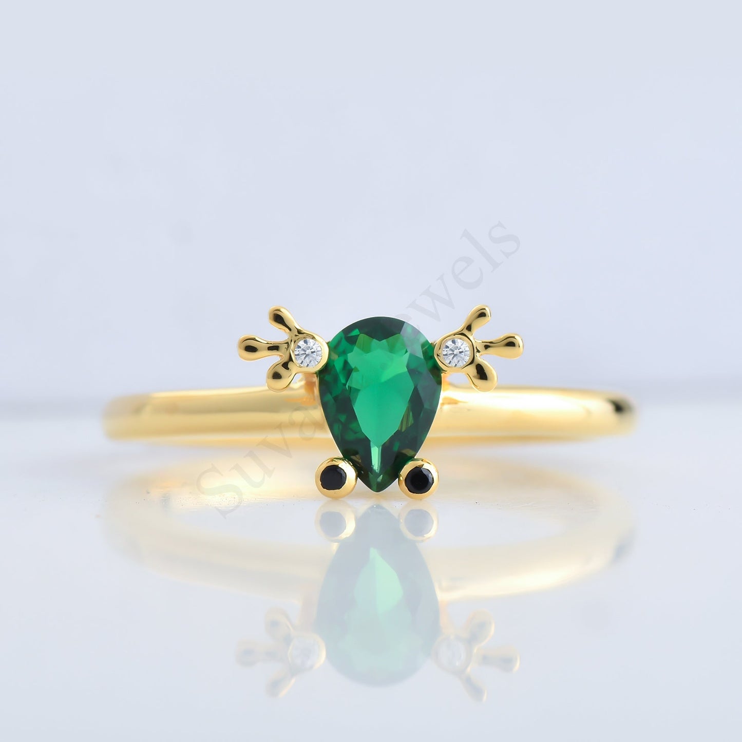 Silver frog Ring