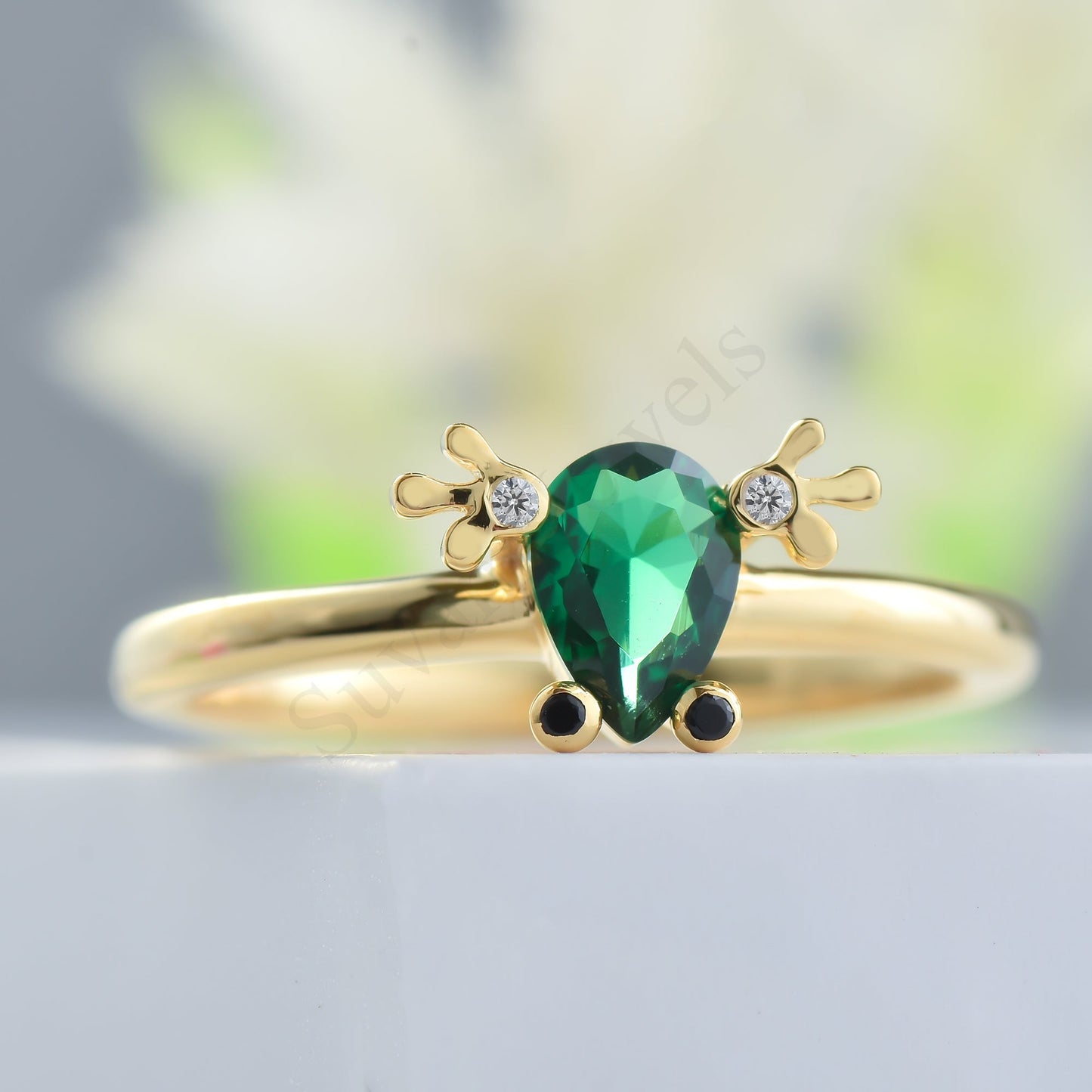 Silver frog Ring