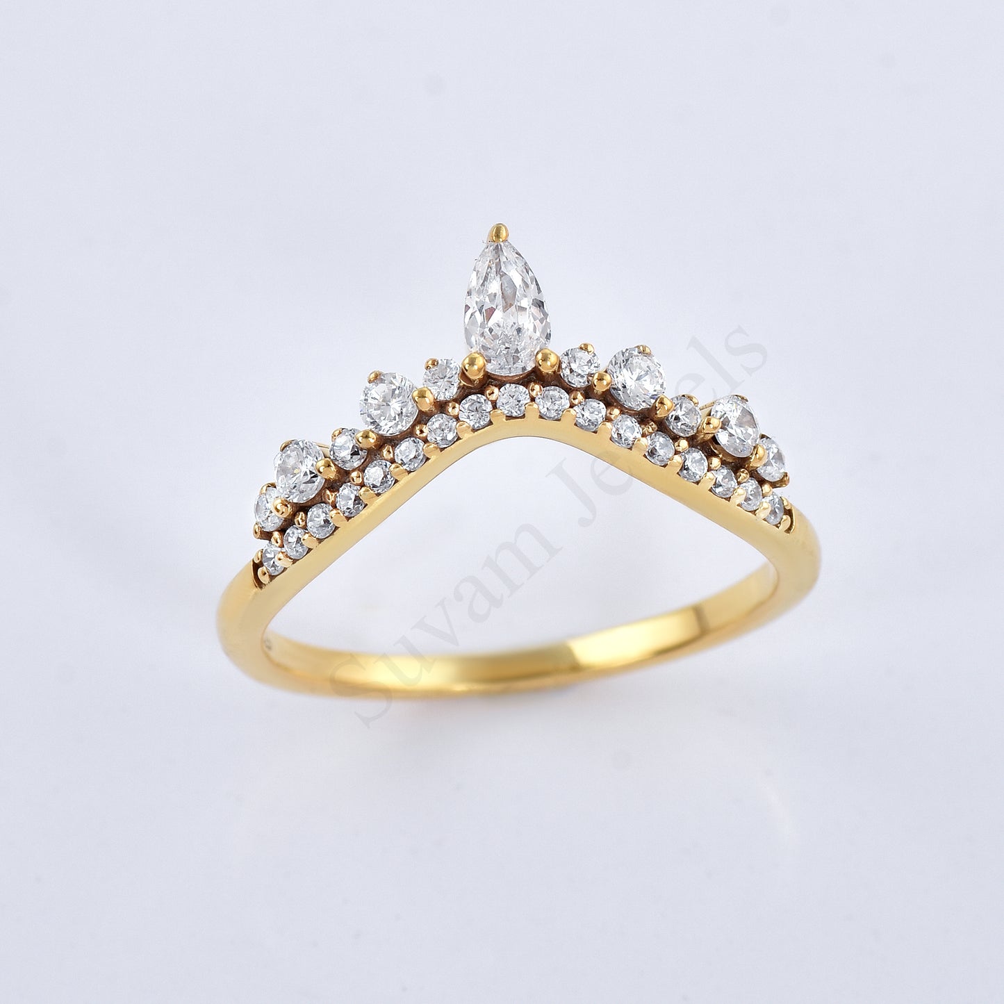 Curved Engagement ring