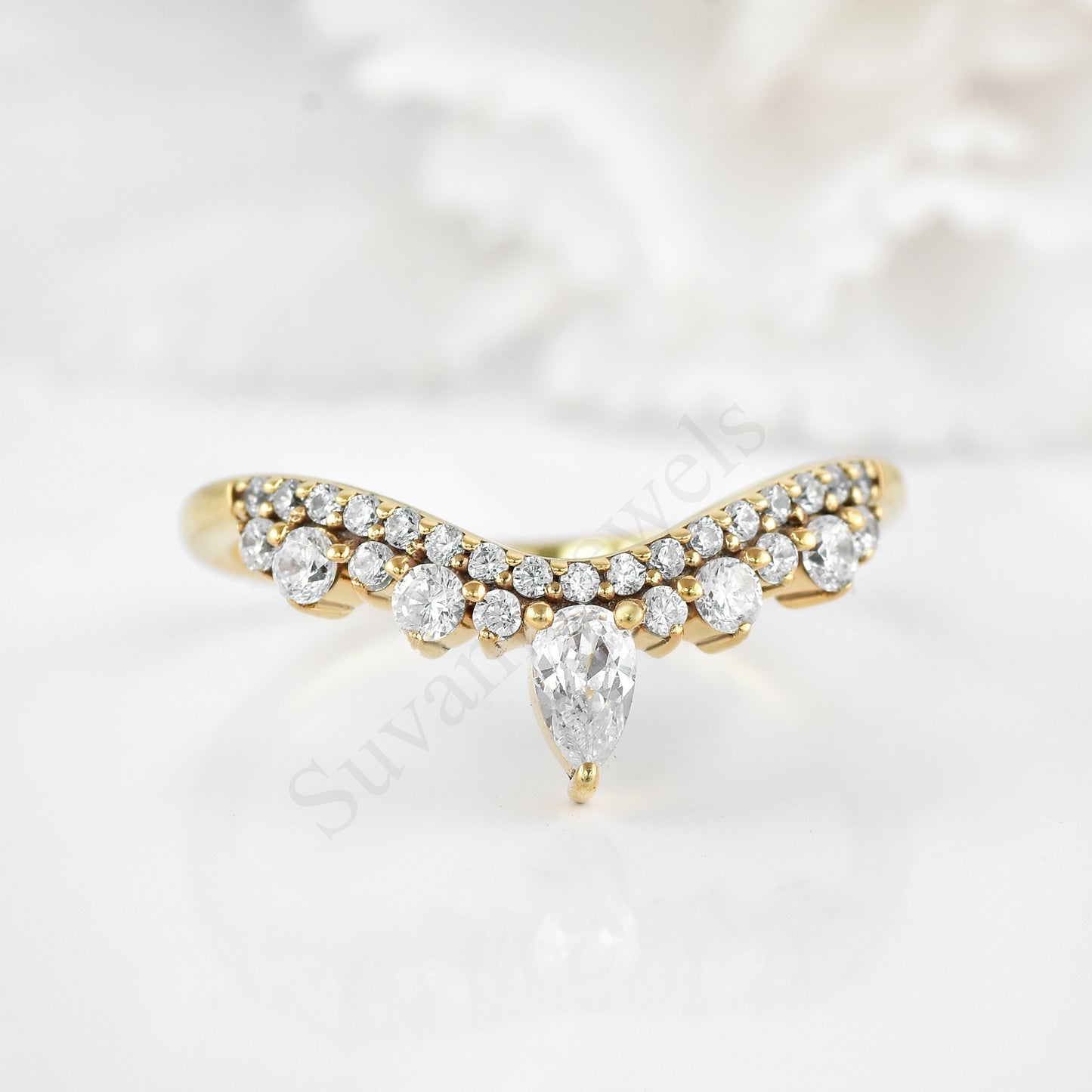 Curved Engagement ring