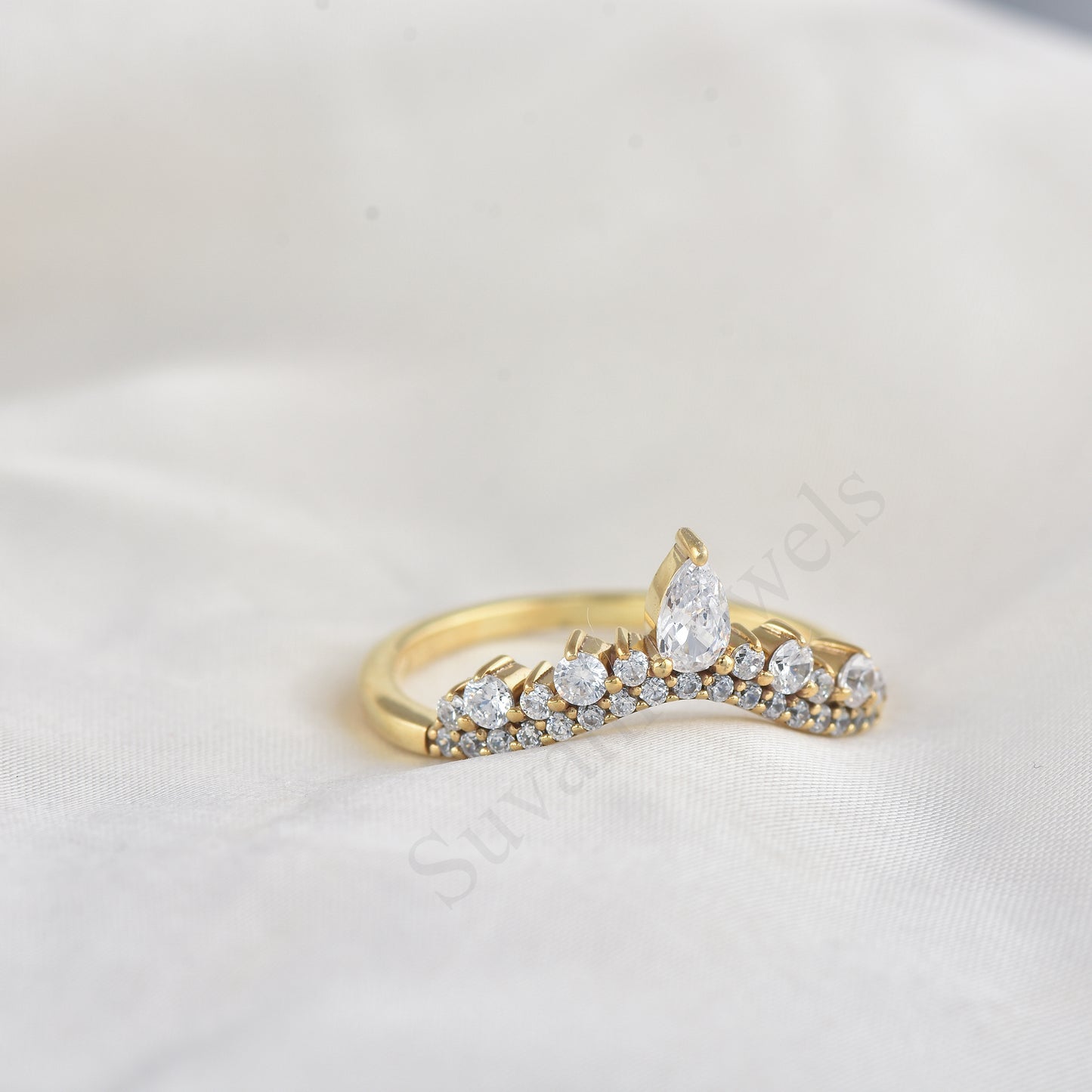 Curved Engagement ring