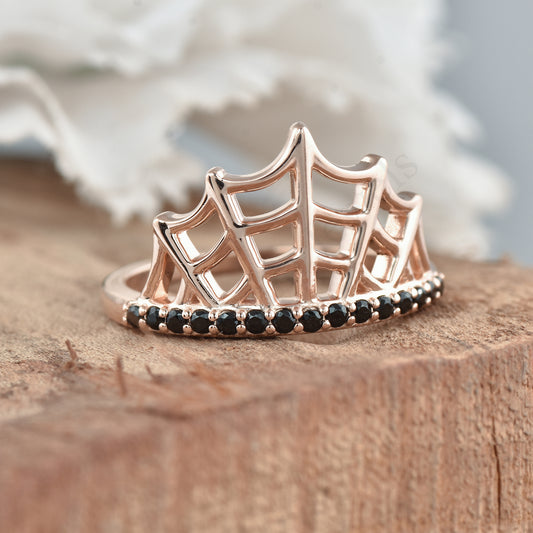 Spider Web Stackable Ring