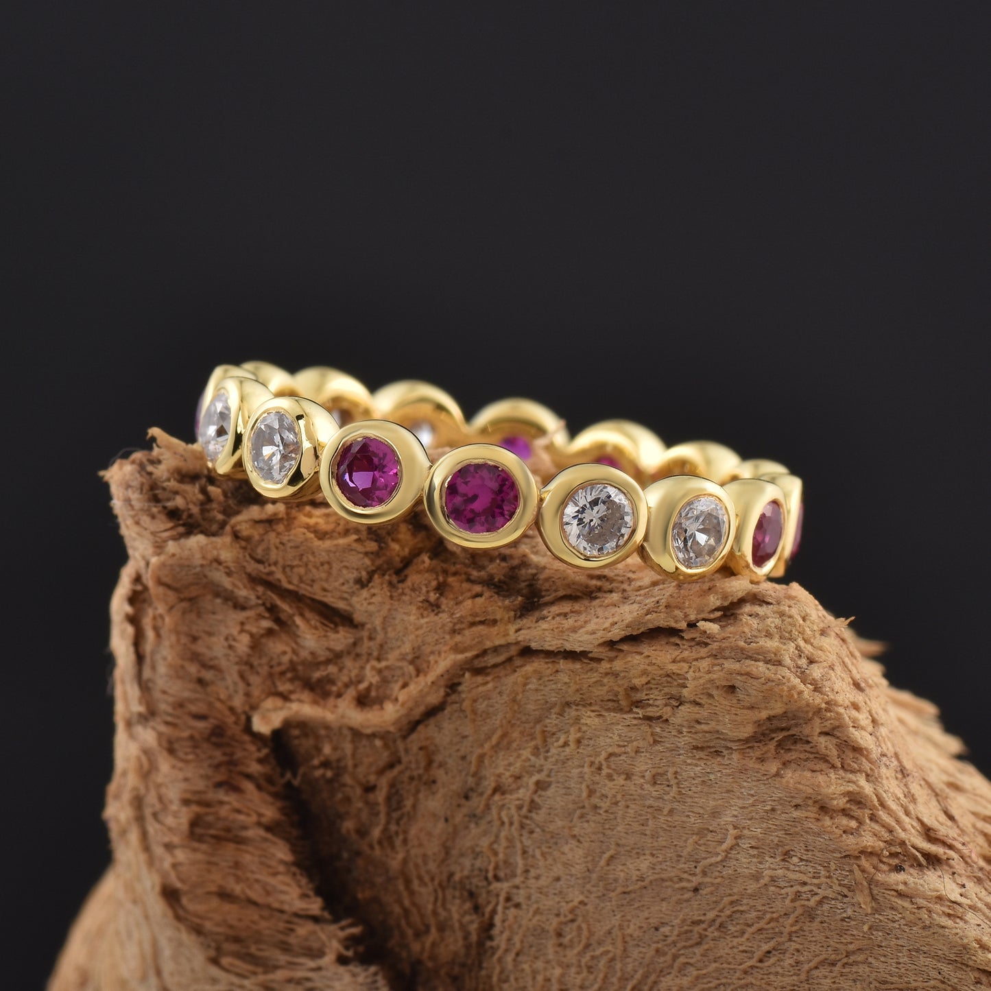 Ruby Round Eternity Band