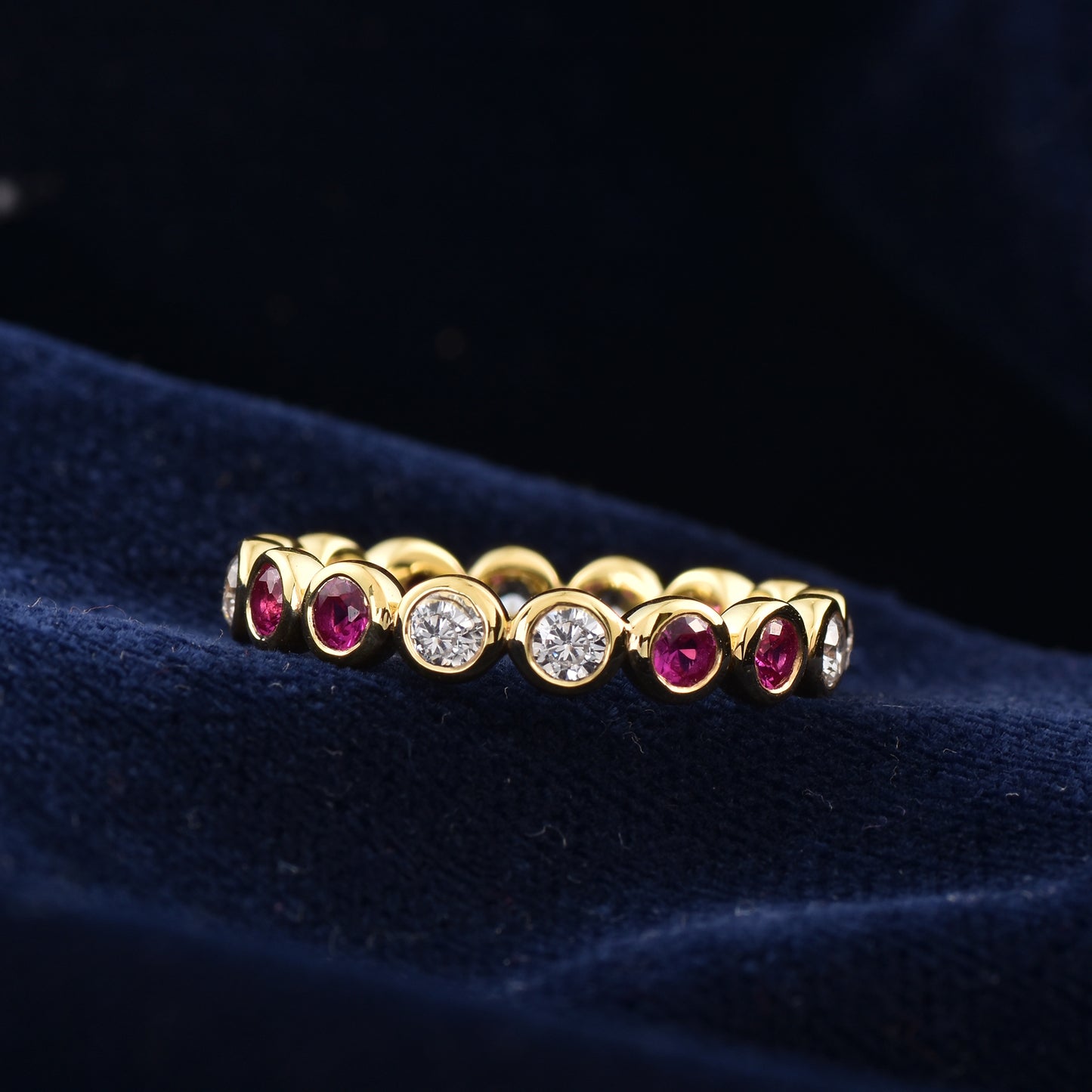 Ruby Round Eternity Band