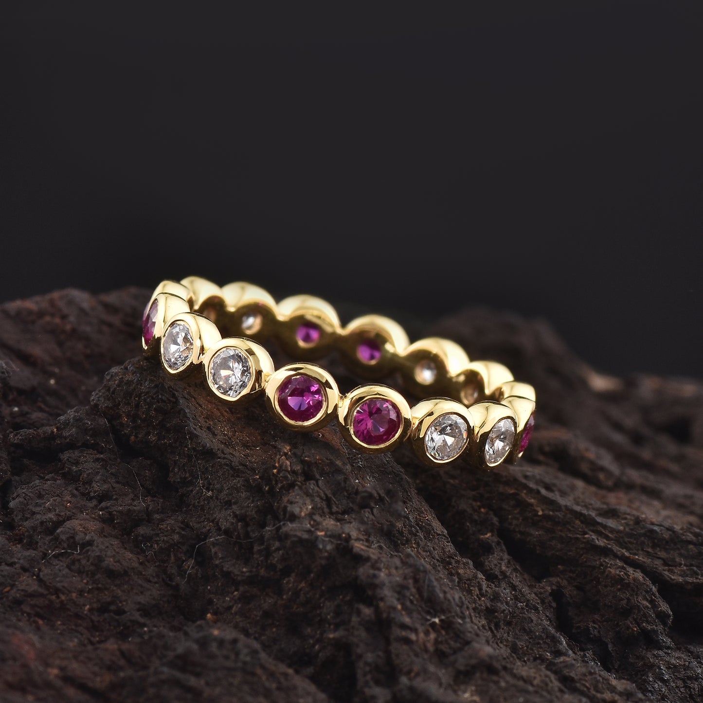 Ruby Round Eternity Band