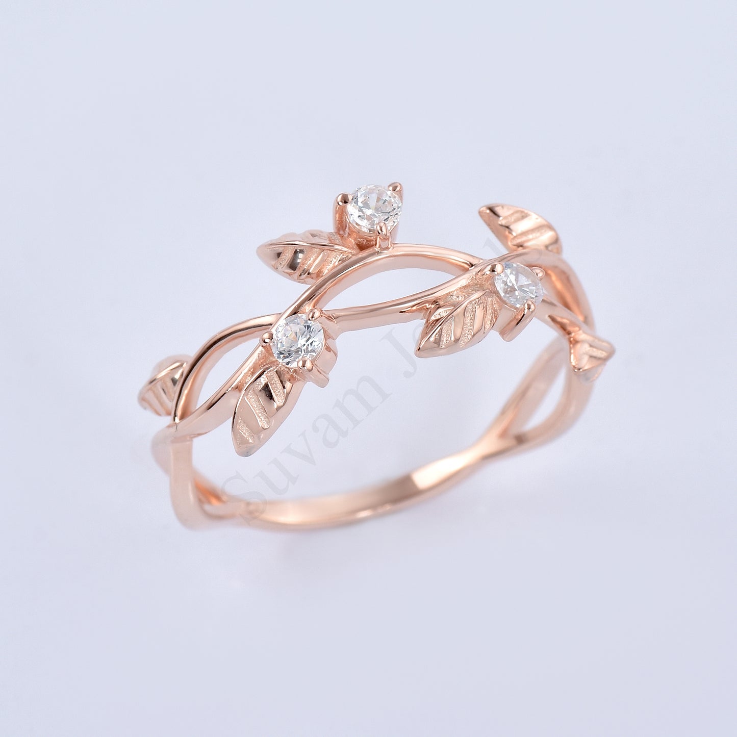 twig ring Sterling Silver Leaf Branch Ring
