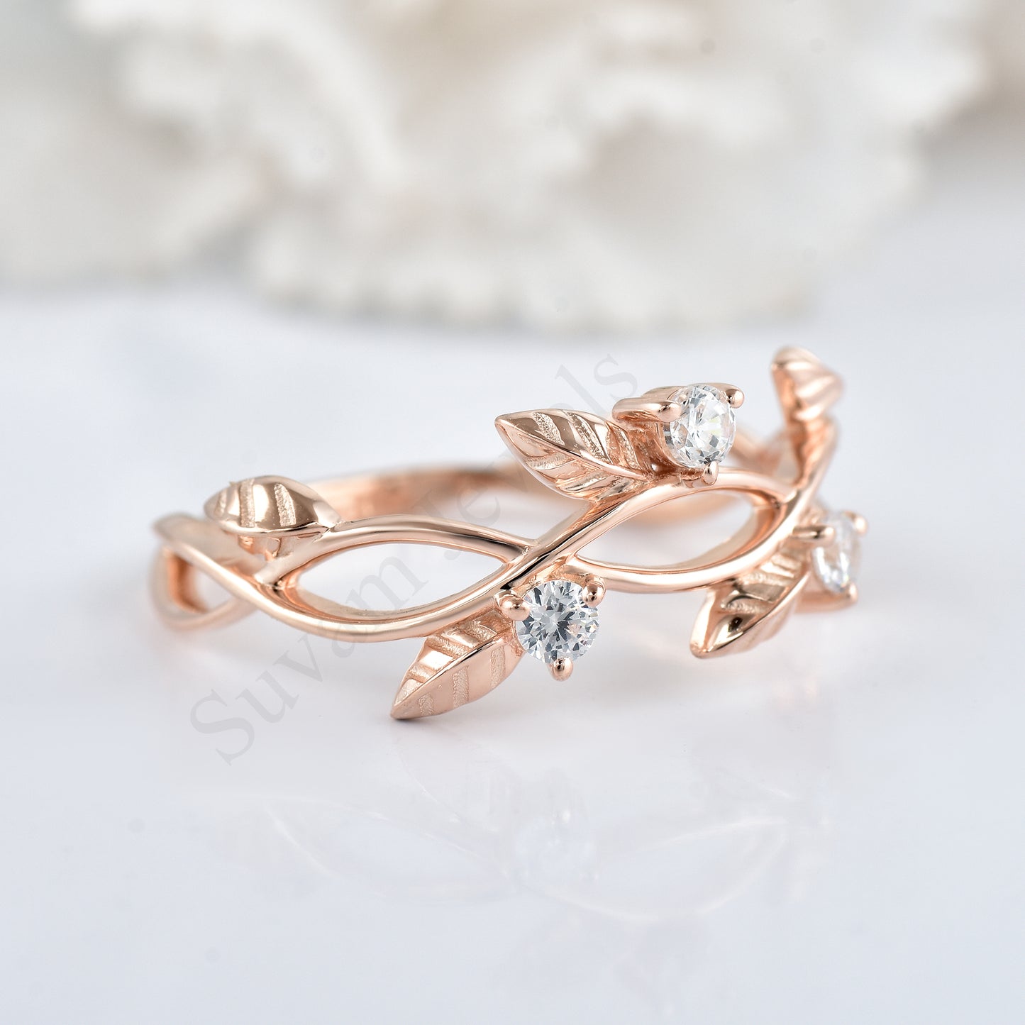 twig ring Sterling Silver Leaf Branch Ring