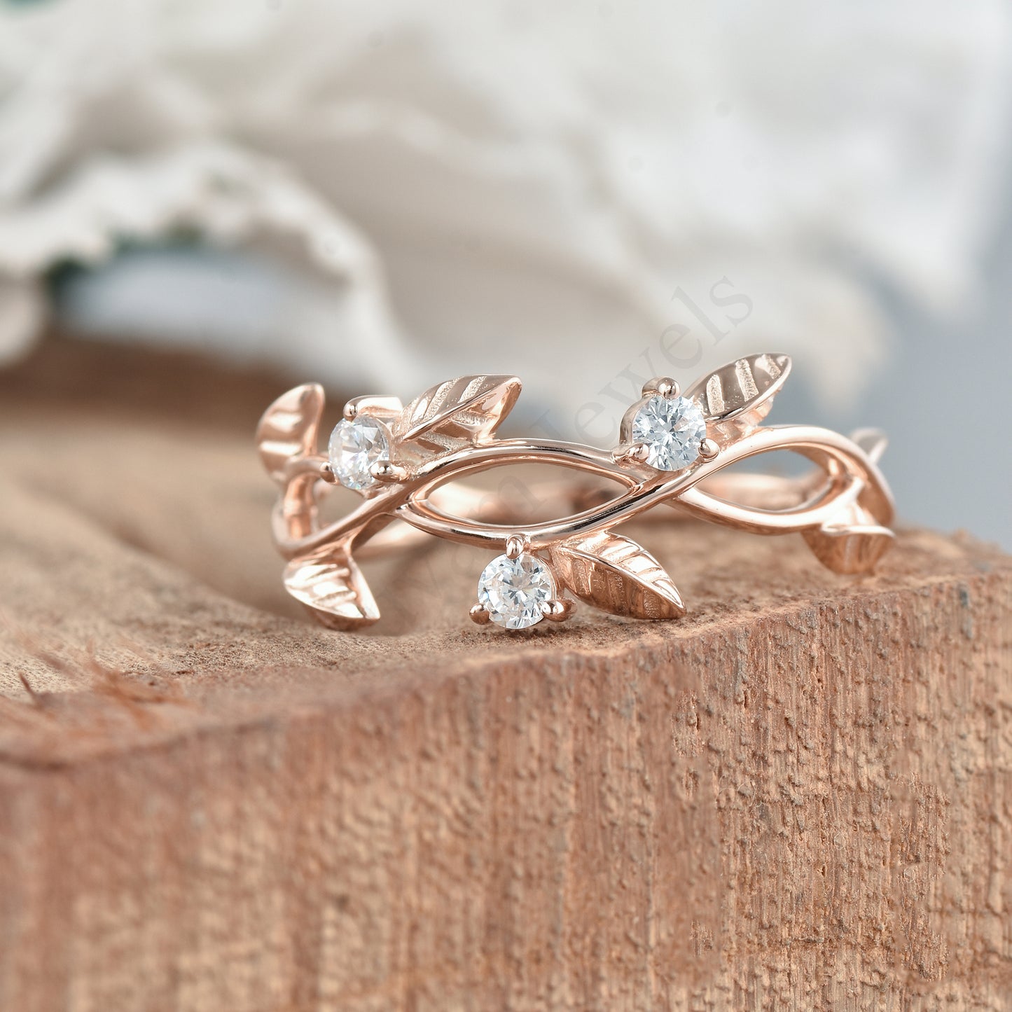 twig ring Sterling Silver Leaf Branch Ring