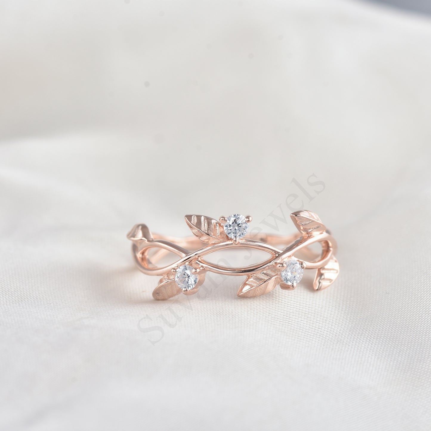 twig ring Sterling Silver Leaf Branch Ring