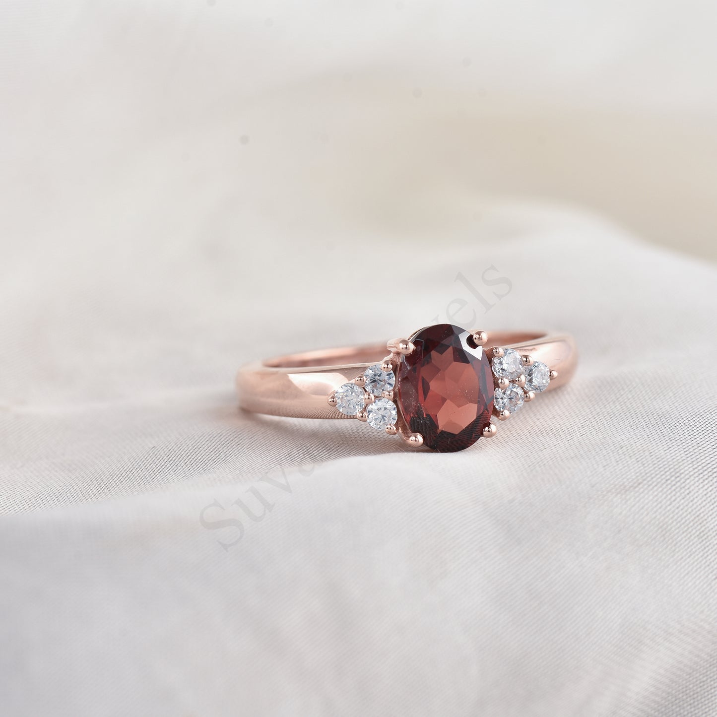 Natural Garnet Ring