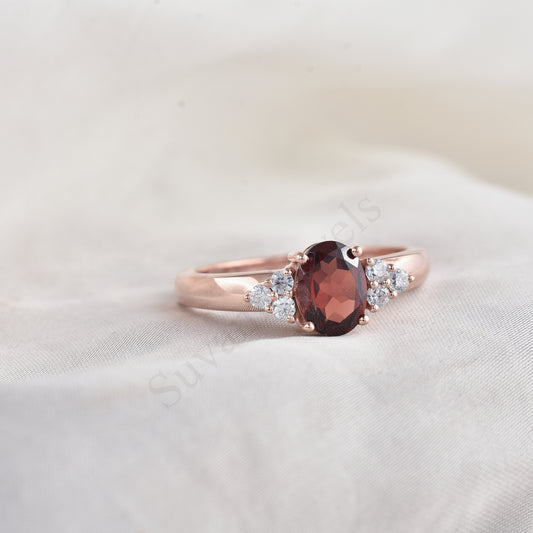 Natural Garnet Ring