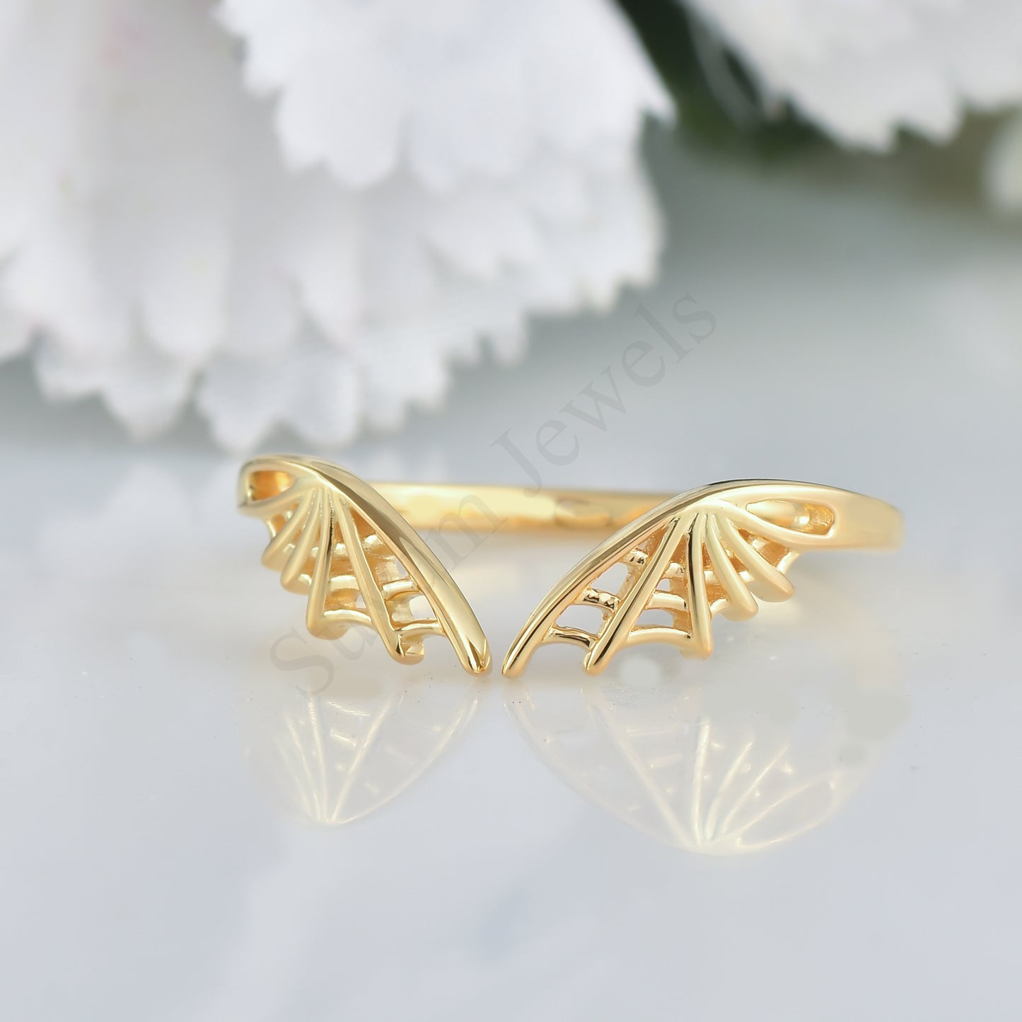 Stackable Spider Web open Ring