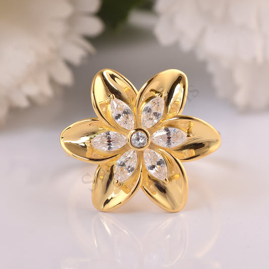 Sterling Silver Flower Ring