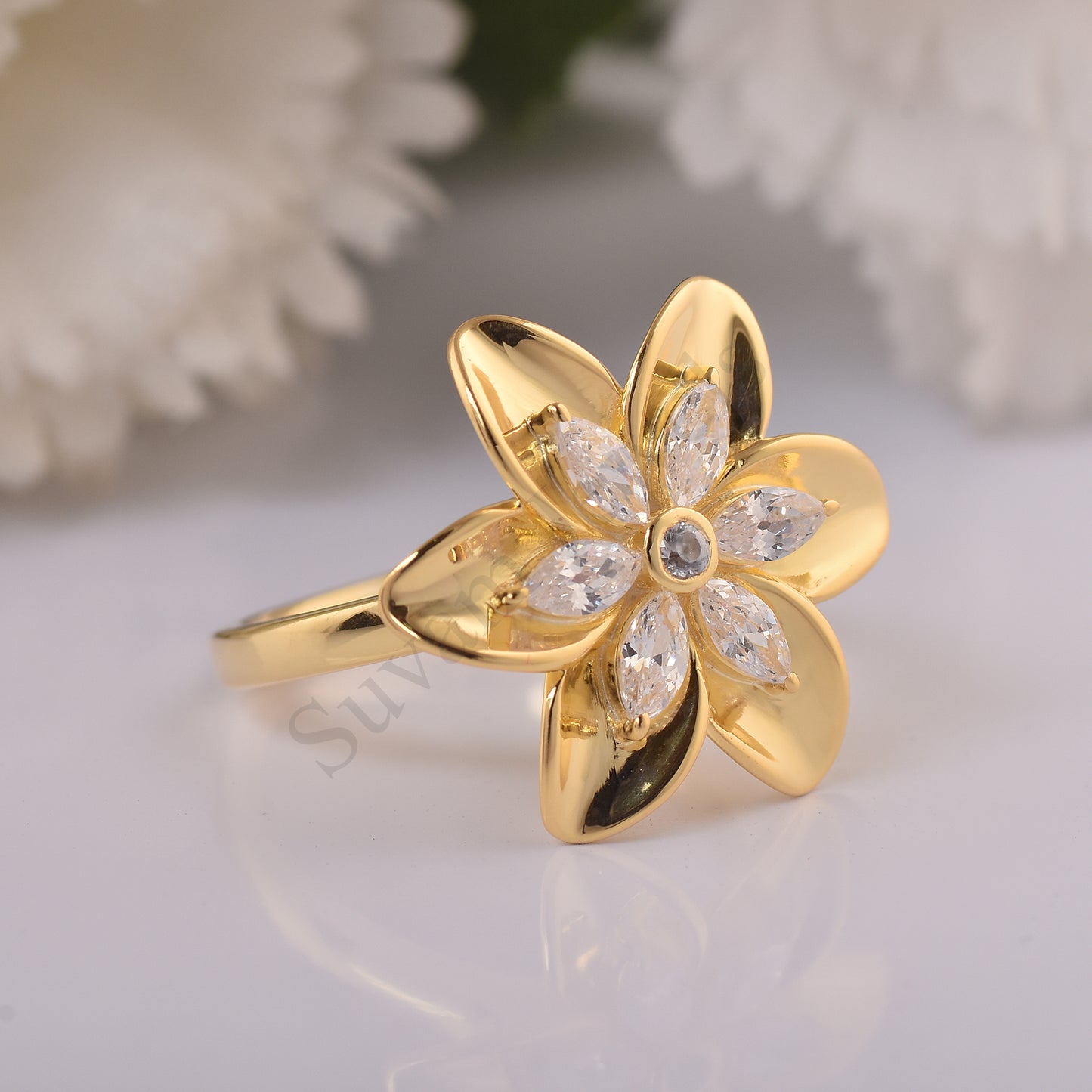 Sterling Silver Flower Ring