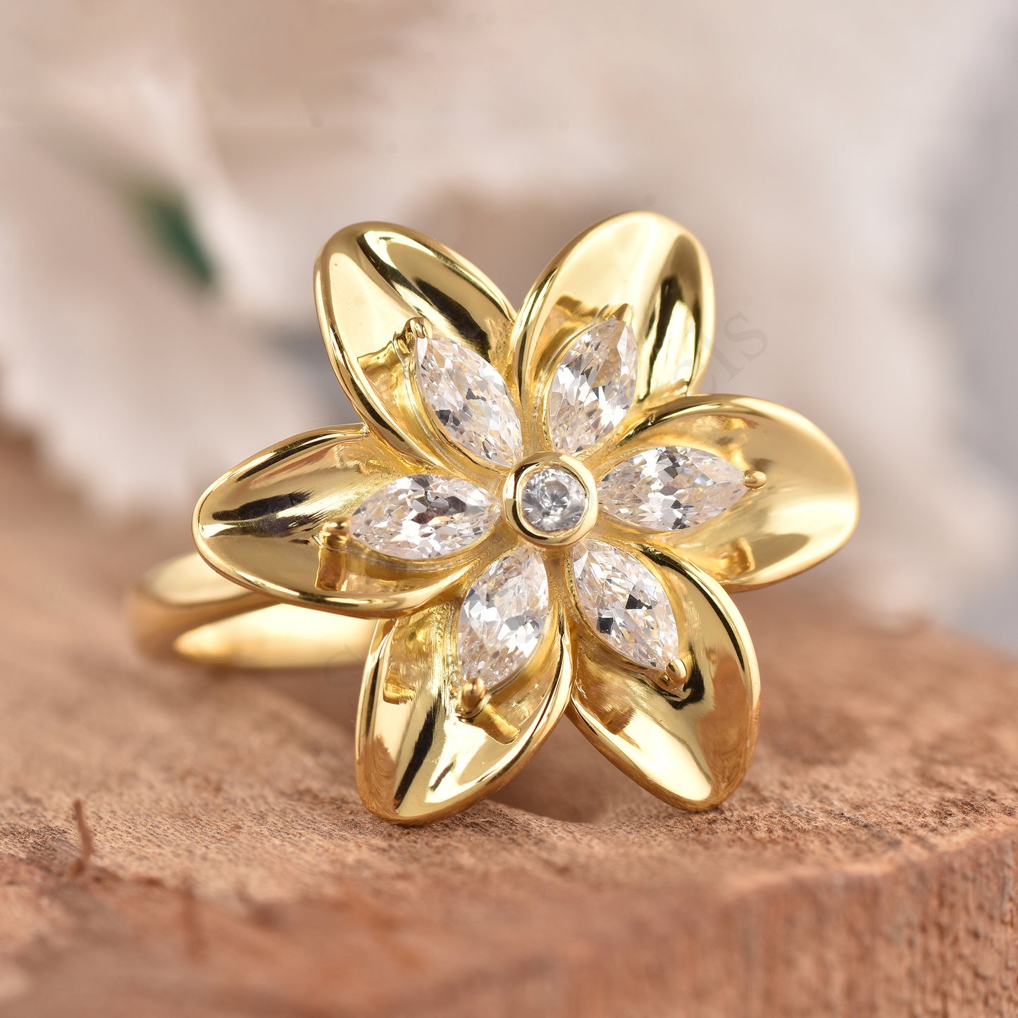 Sterling Silver Flower Ring