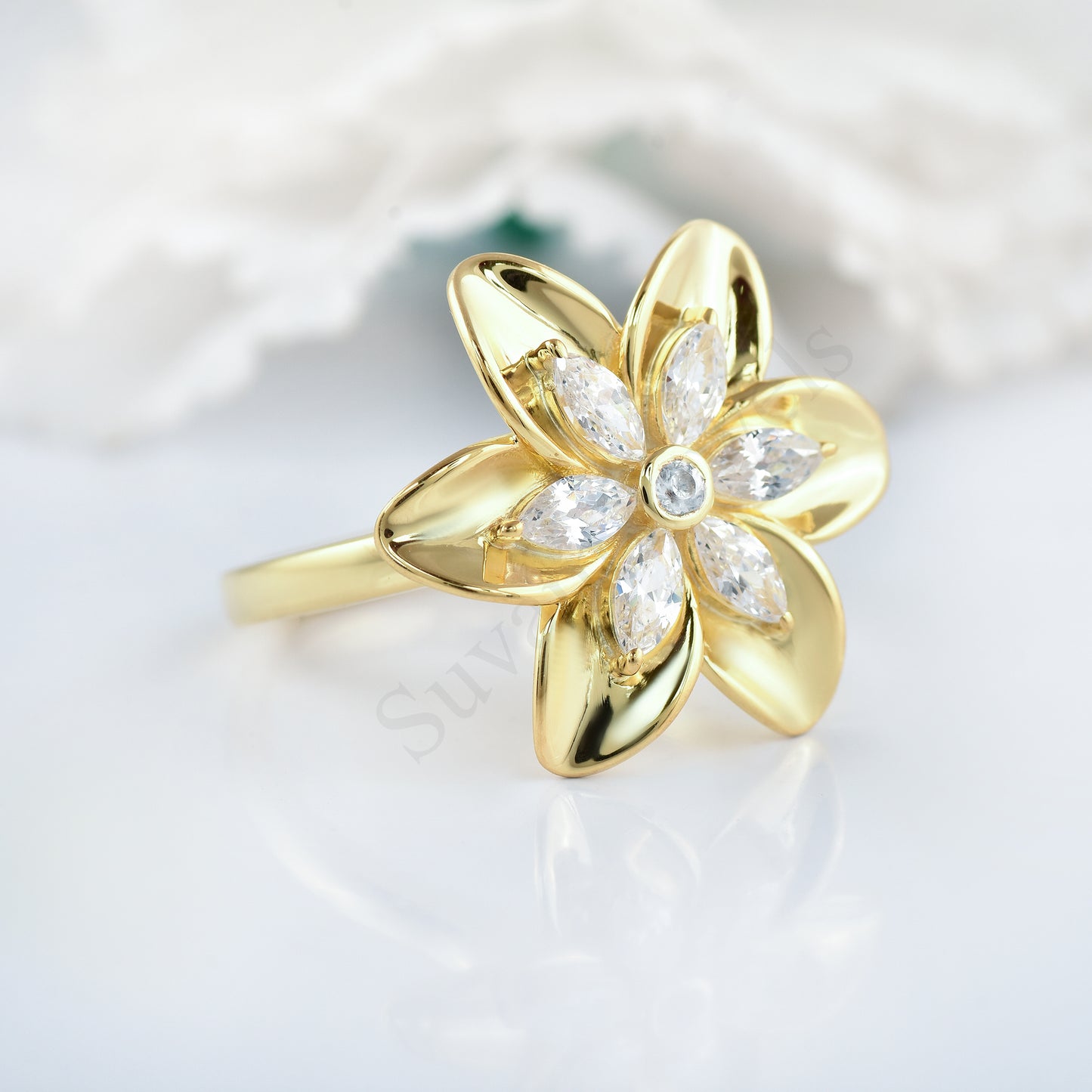 Sterling Silver Flower Ring