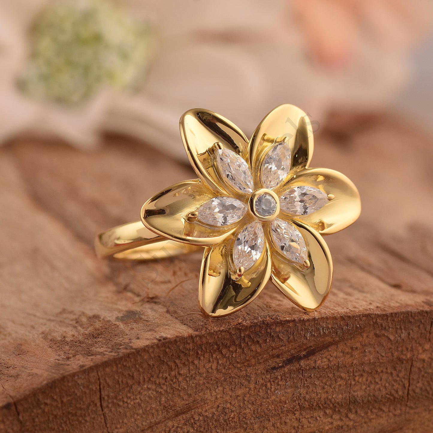 Sterling Silver Flower Ring