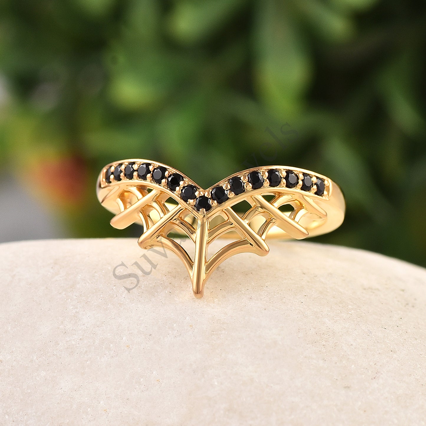 Spider Web Sterling Silver Ring