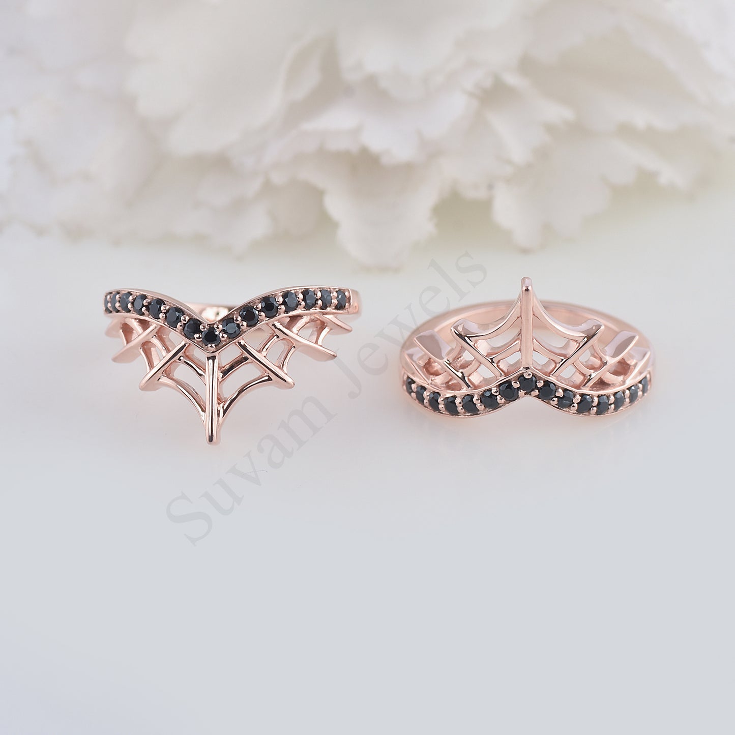 Spider Web Sterling Silver Ring