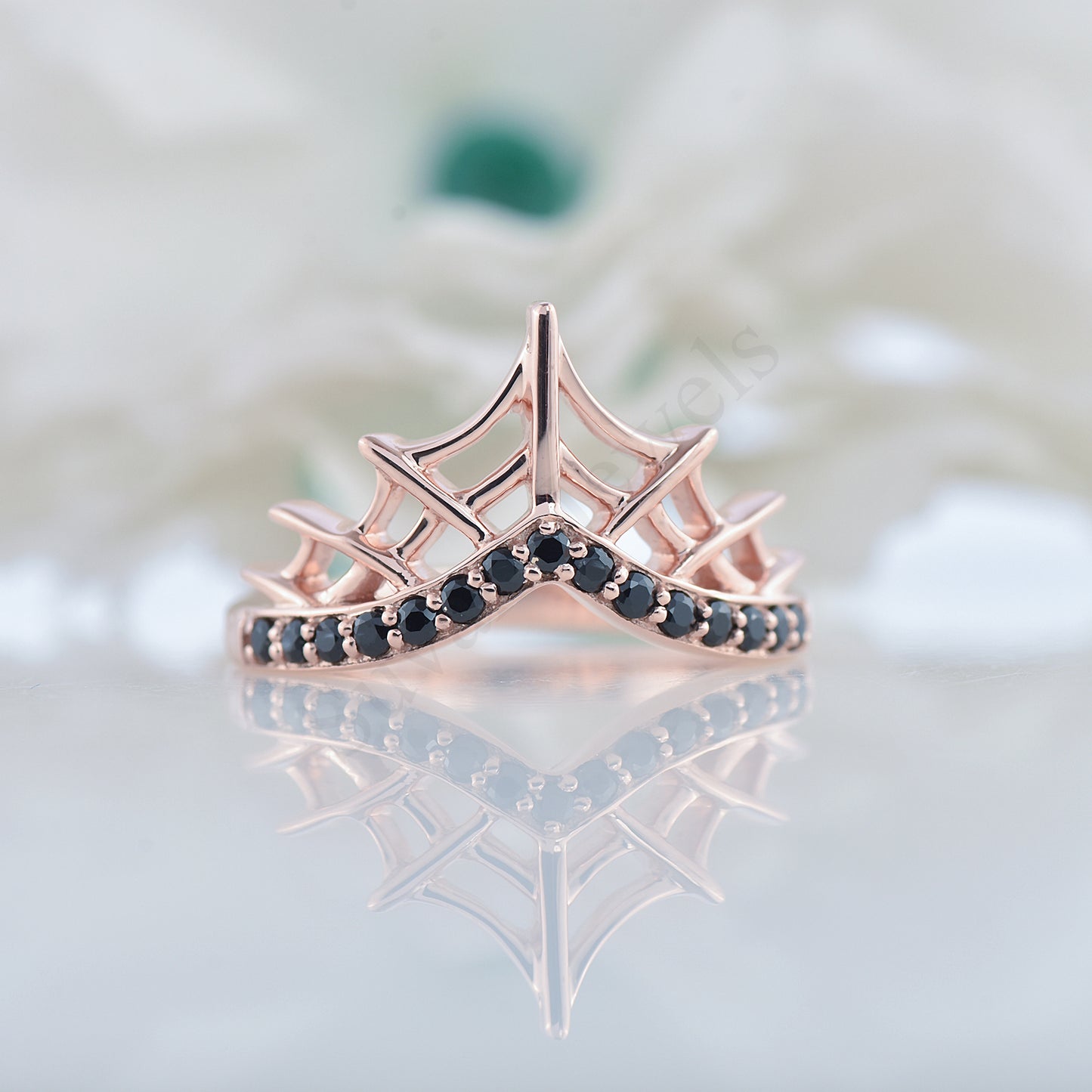 Spider Web Sterling Silver Ring