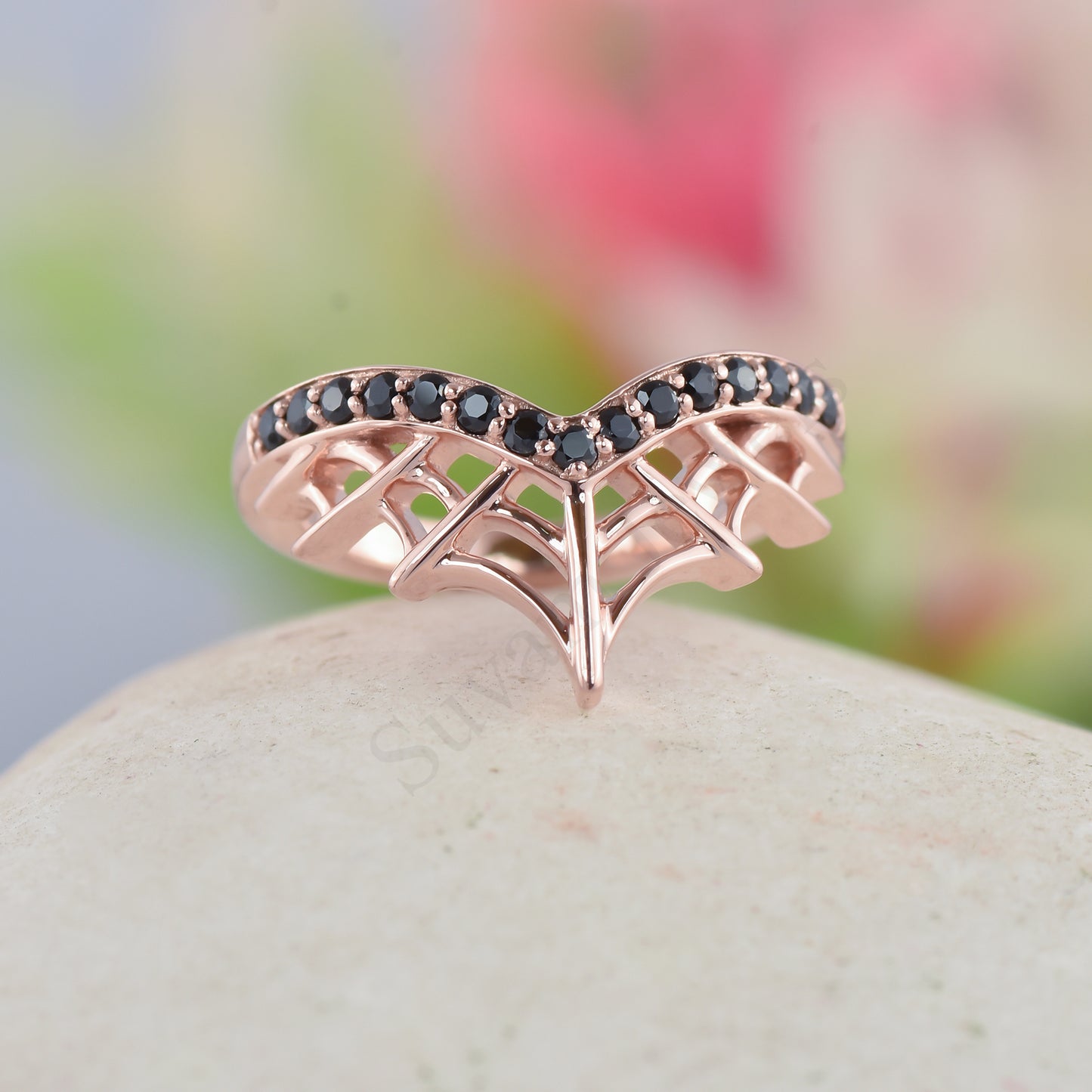 Spider Web Sterling Silver Ring